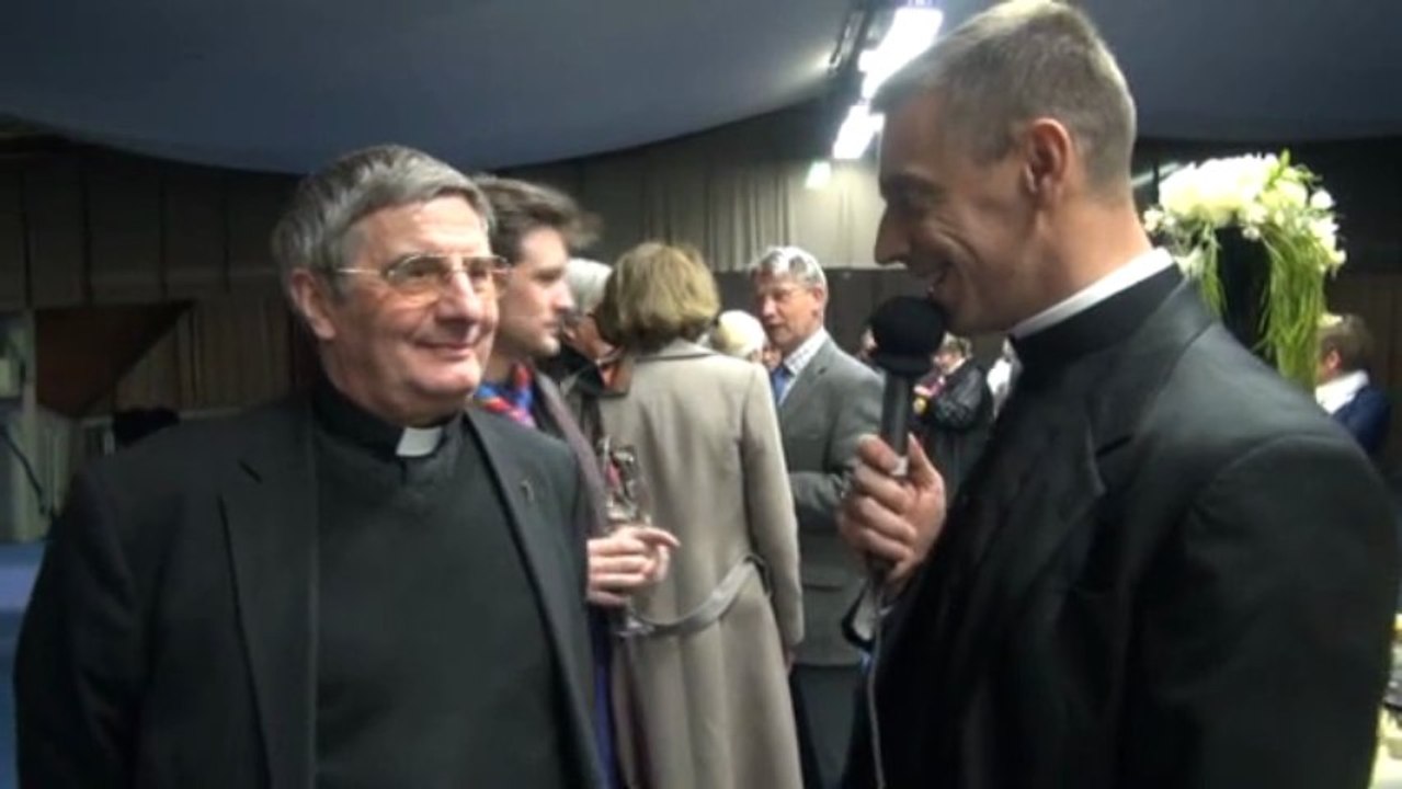 Interview du Père Ducasse après la messe d'installation de Mgr Lalanne