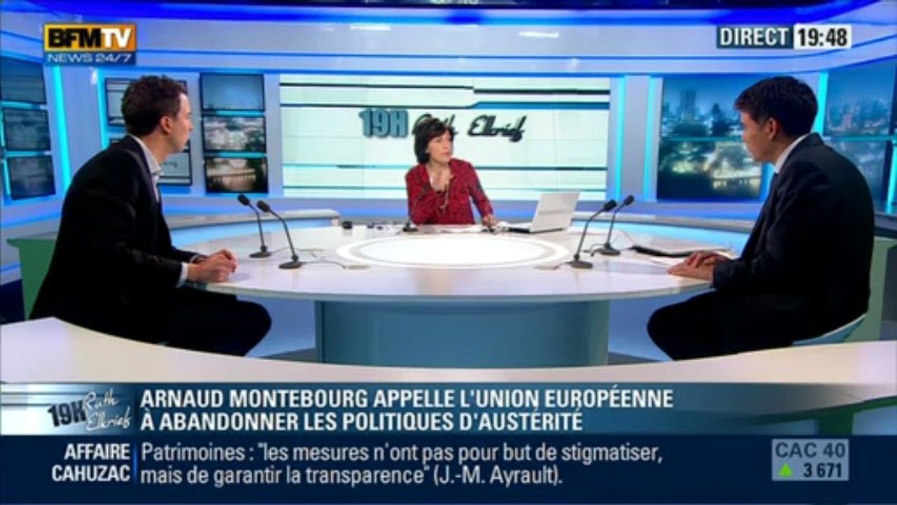 09/04/13 Olivier Faure inivité du "Face à face" de BFMTV