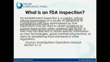 FDA Investigations and Inspections