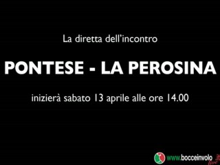 Diretta Streaming Pontese Vs La Perosina
