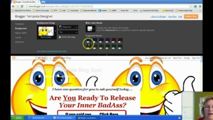 change background image blogger