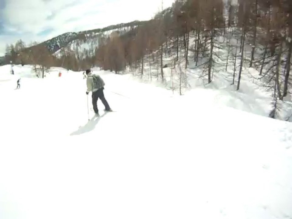 Croug GoPro Didier ski sur les pistes de Serre-Chevalier