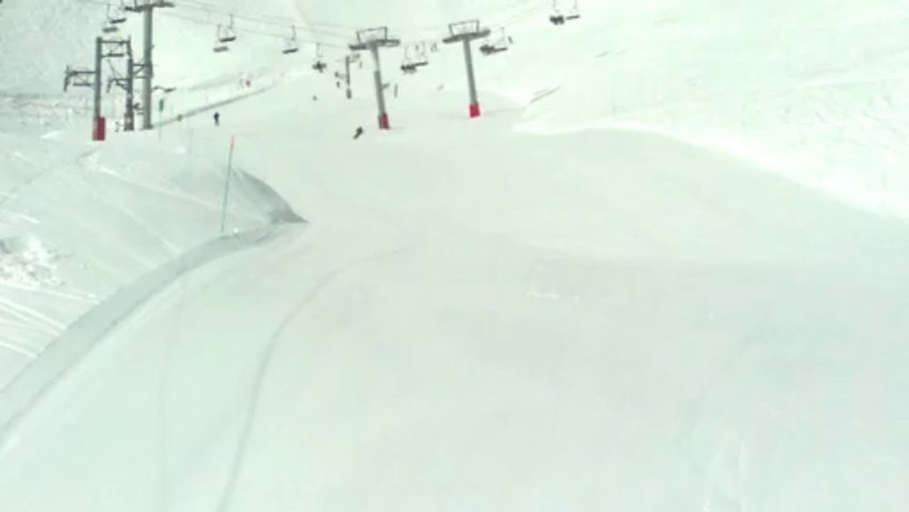 Cauterets 2013. Réglages SnowScoot.