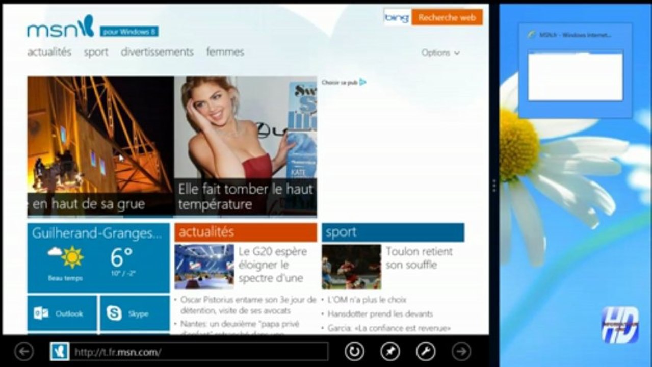Manipuler plusieurs fenêtres sous windows 8