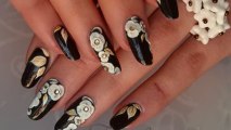 3D roses Nail Art Design tutorial