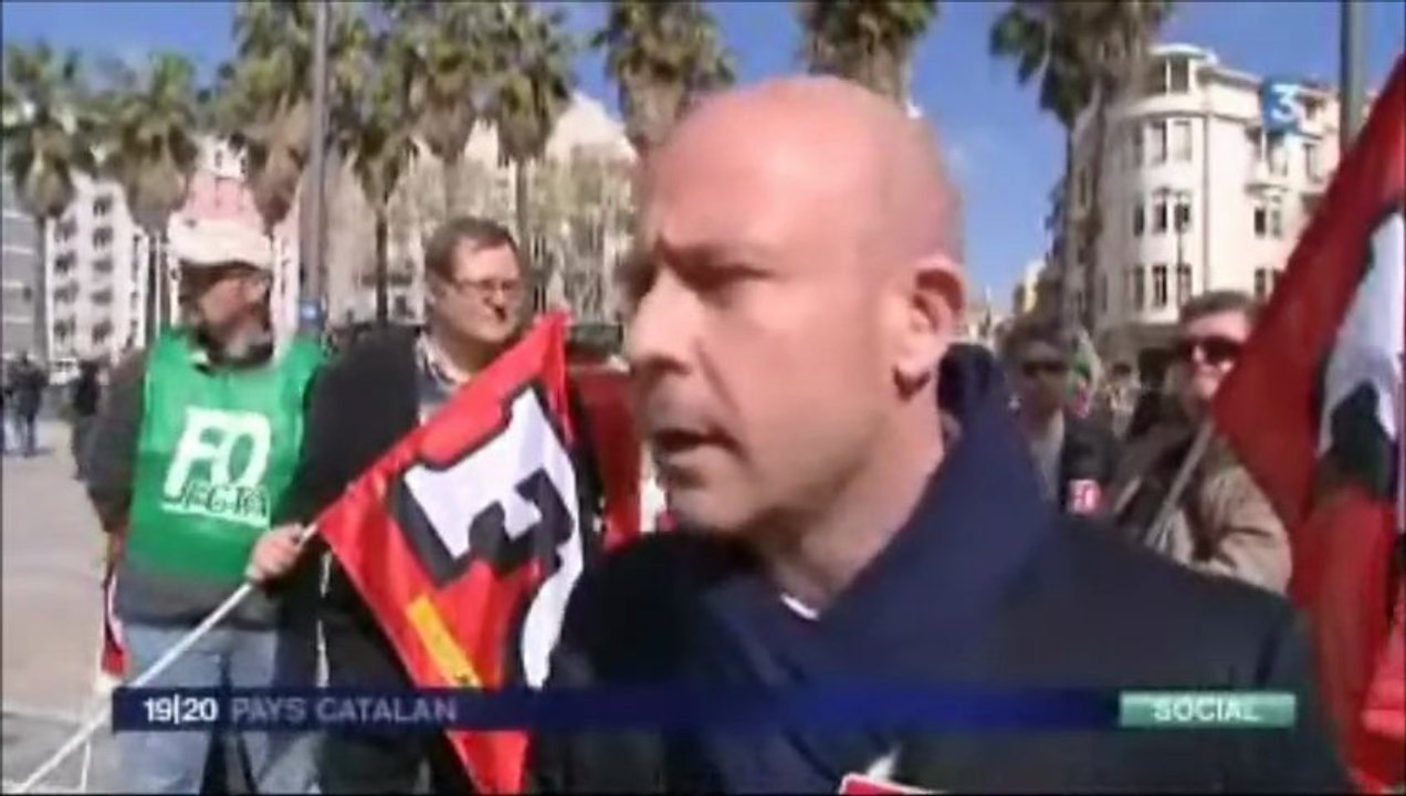 Journée d'action du 9 avril 2013 dans les Pyrénées-Orientales contre la transposition de l'accord national interprofessionnel