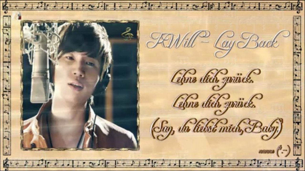 K.Will -  Lay Back k-pop [german sub]