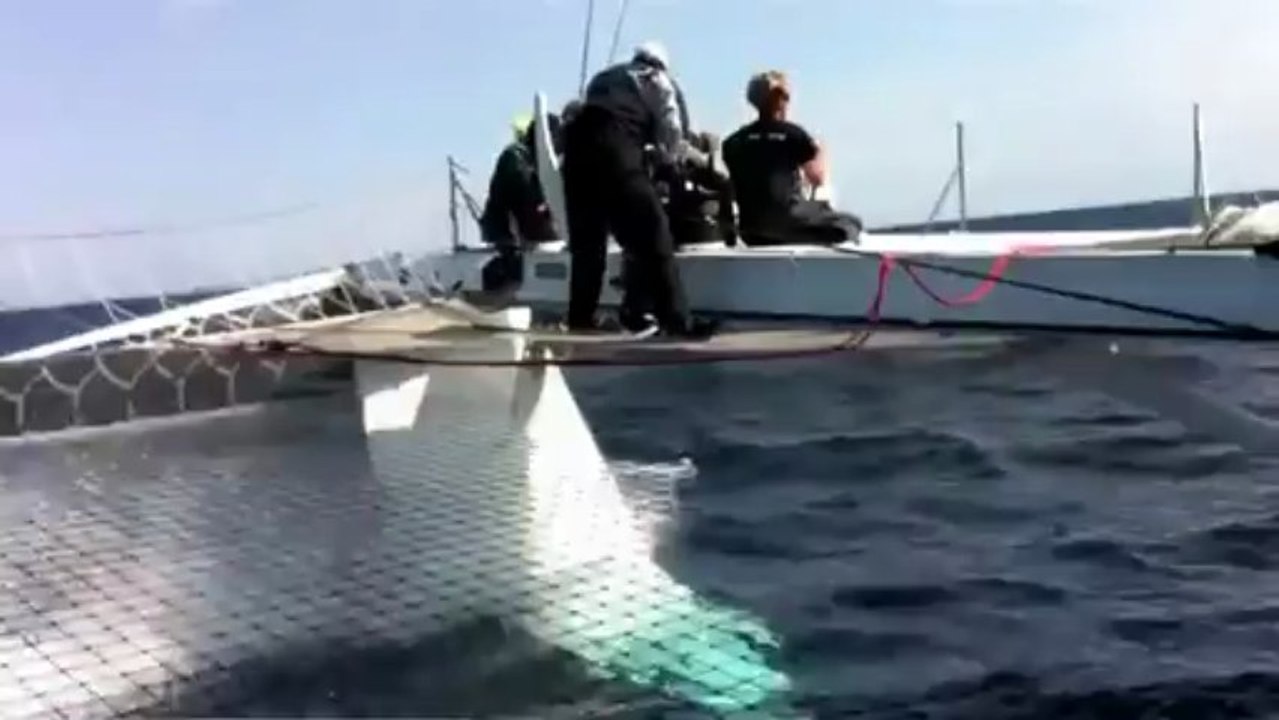 L'Hydroptère à l'assaut du Pacifique