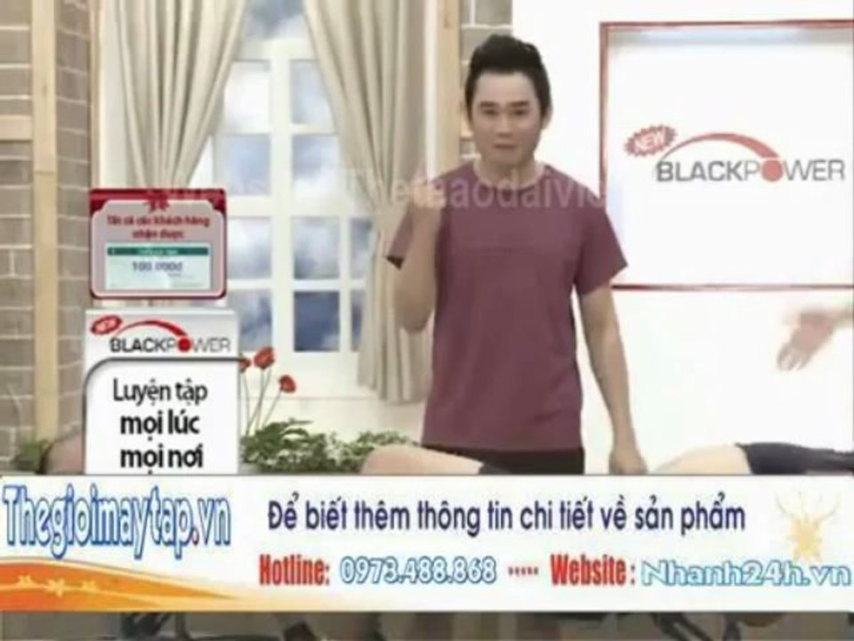 máy tập bụng hiệu quả Black power - Hotline 0466.836.247