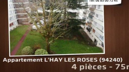 A vendre appartement - L'HAY LES ROSES (94240) - 75m² - 260 000€