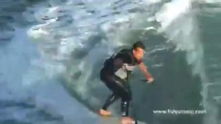 Surfing on sport fishing boat JUMANJI