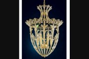 Schonbek 671648s Rivendell 9 Light Ceiling Pendant In Antique Silver With Swarovski Strass Clear Crystal