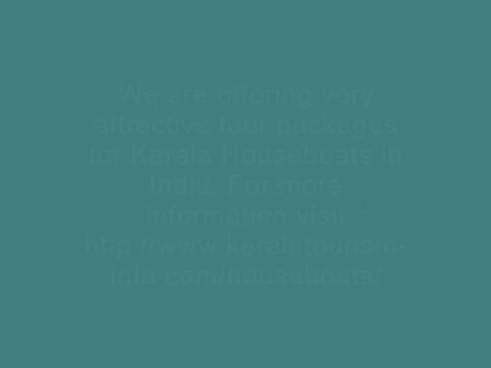 Book Online the Kerala Houseboats Packages