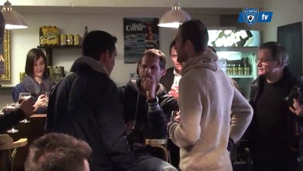 SC Bastia : Les joueurs à la brasserie Pietra / Avril 2013