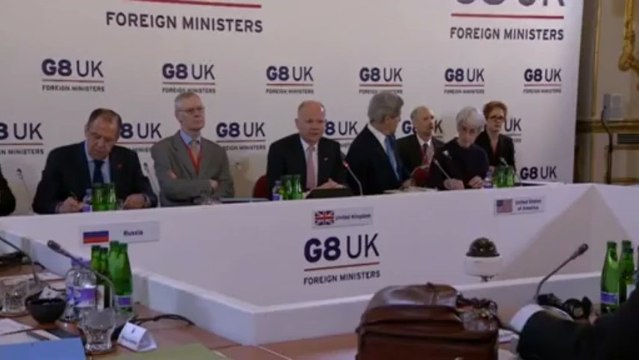 William Hague opens meeting of G8 foreign ministers