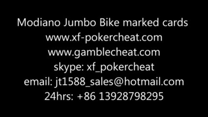 modiano jumbo bike marked cards-100% plastic-poker cheat-gamble cheat