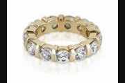 3.5 Ct Round Diamond Eternity Ring In 14k Yellow Gold (hi Color, Si2 Clarity)