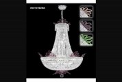 James R Moder 94167s2ma Princess Collection 30 Light Large Foyer Chandelier In Silver With Imperial With Amethyst Accents Crystal