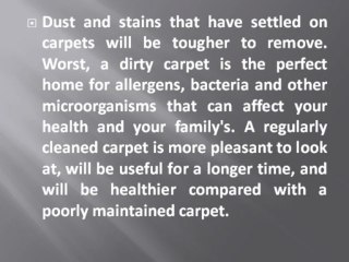 Cleaning Carpet Spills and Stains