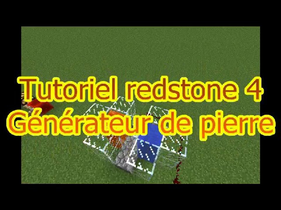 Tutoriel Redstone #4 - Générateur de pierre