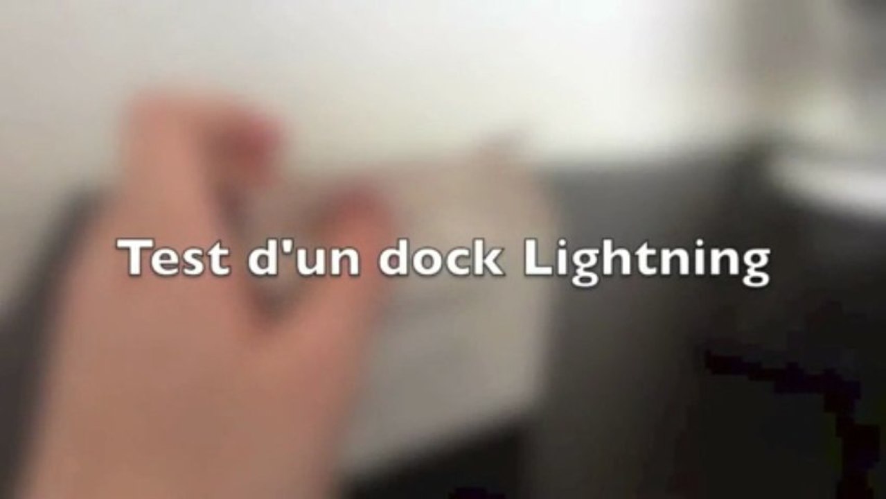 Teste d'un dock lightning