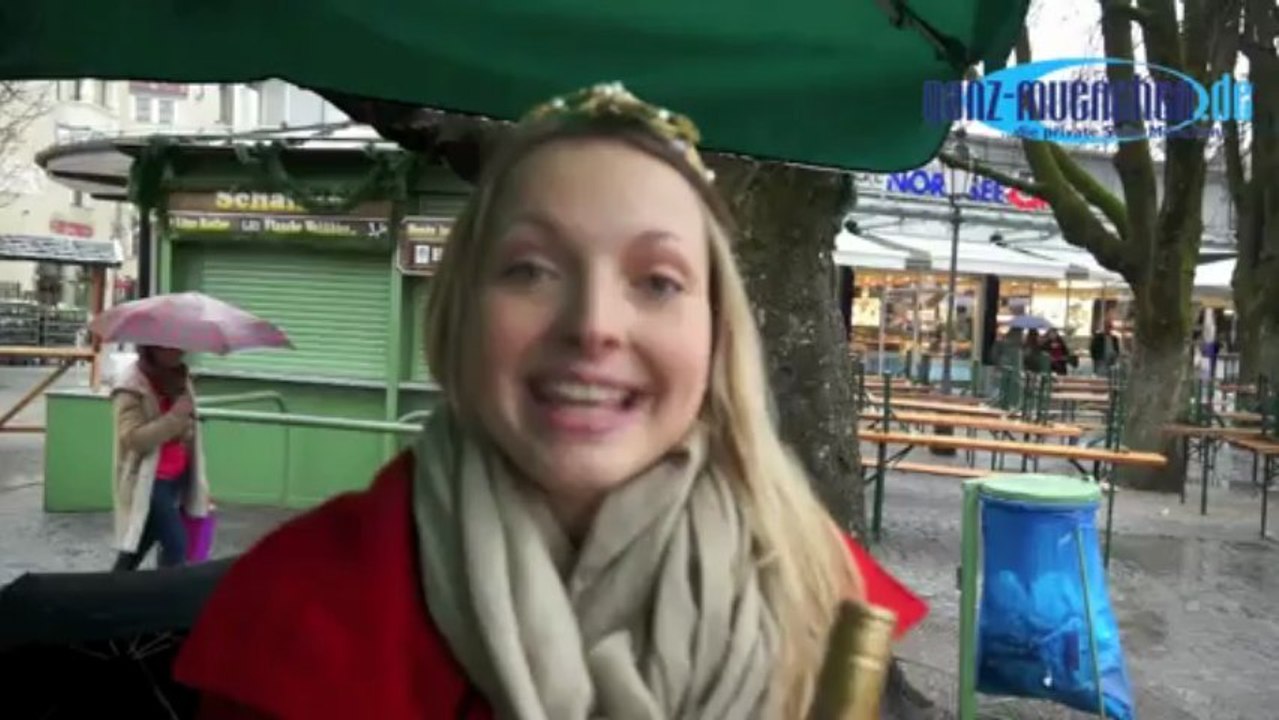 Spargelanstich 2013 auf dem münchner viktualienmarkt mit spargelkönigin stefanie i.