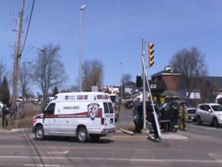 Traffic light snapped MVA injuries