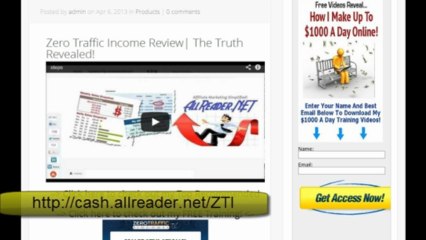 Zero Traffic Income Review Real Zero Traffic Income Review!