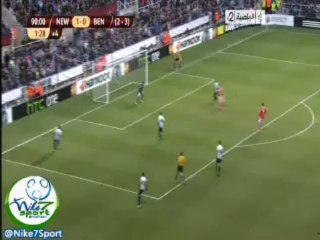 Newcastle United 1 VS 1 Benfica || 11/4/2013