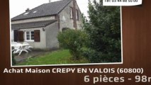 A vendre - maison - CREPY EN VALOIS (60800) - 6 pièces - 98m²