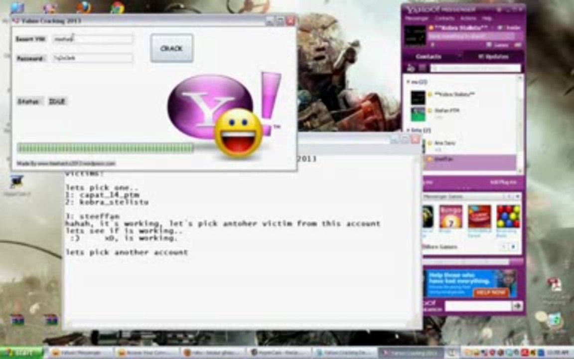 Yahoo Account Password Hack Pirater / Working 100% FREE Download