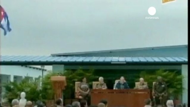 Fidel Castro near tears as he listens to Chavez song