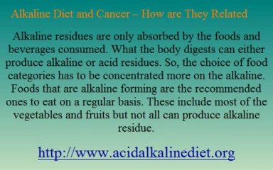 Alkaline Diet and Cancer – How are They Related