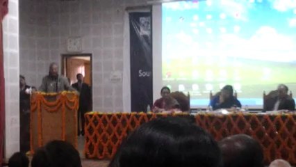 Prof.G.K.Chaddha delivering lecture in BHU.