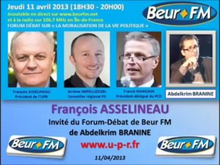 François Asselineau - interventions sur Beur FM - 11/04/2013