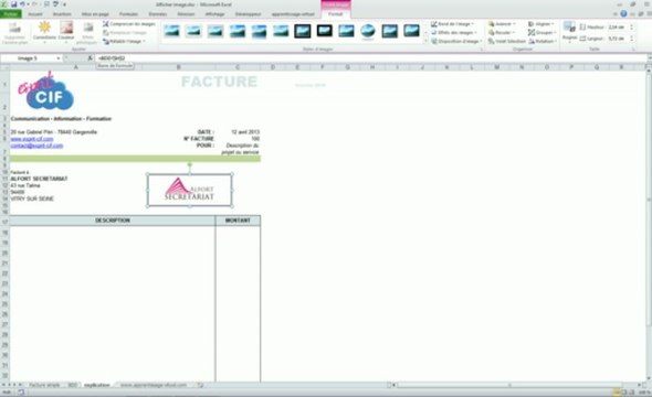 Excel | Afficher une image en fonction de la valeur dans une autre cellule