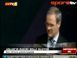 Sampiyonlar ligi 2. tur kura cekimi görüntüleri