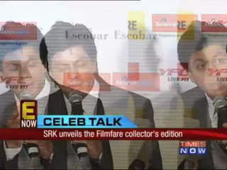 SRK unveils the Filmfare collector's edition
