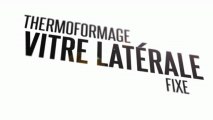 Thermoformage film solaire sur vitre latérale fixe