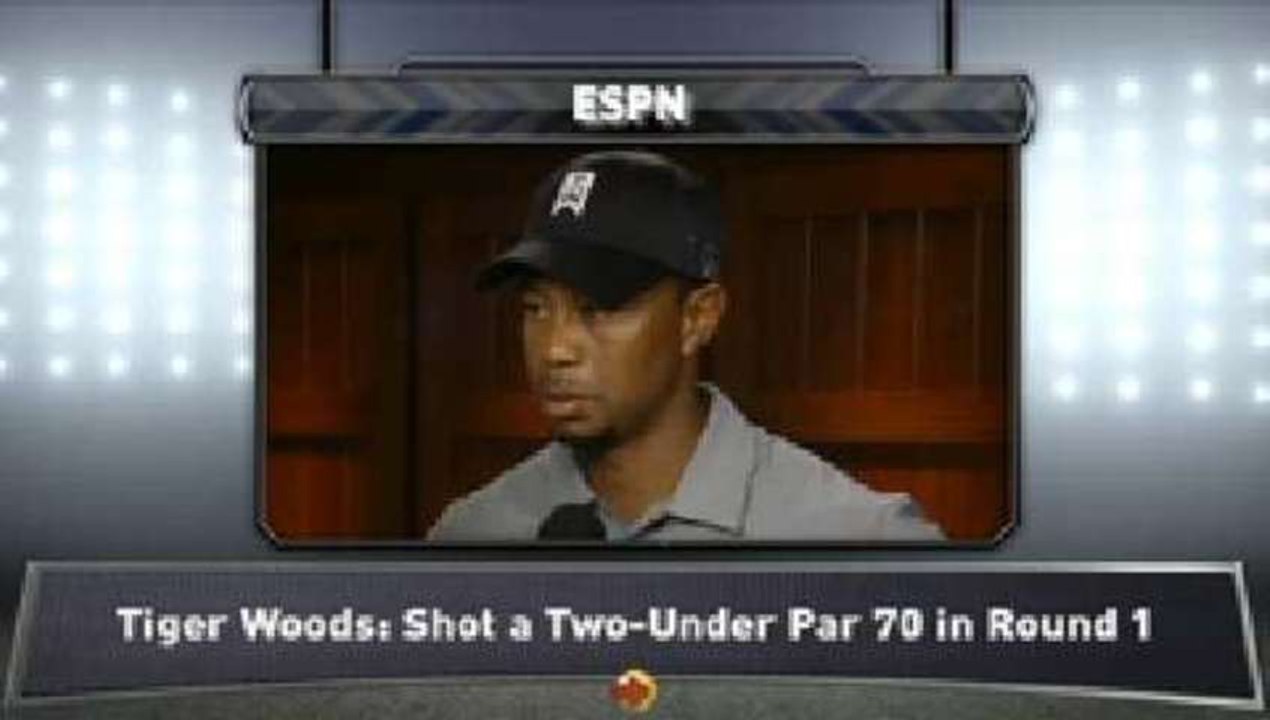 Tiger Woods Opens Masters with 70