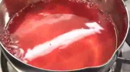 Making a unique Japanese strawberry dessert...