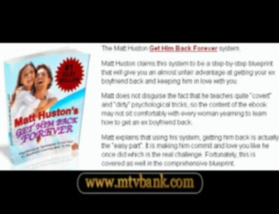 Get Him Back Forever Matt Huston | Get Him Back Forever PDF