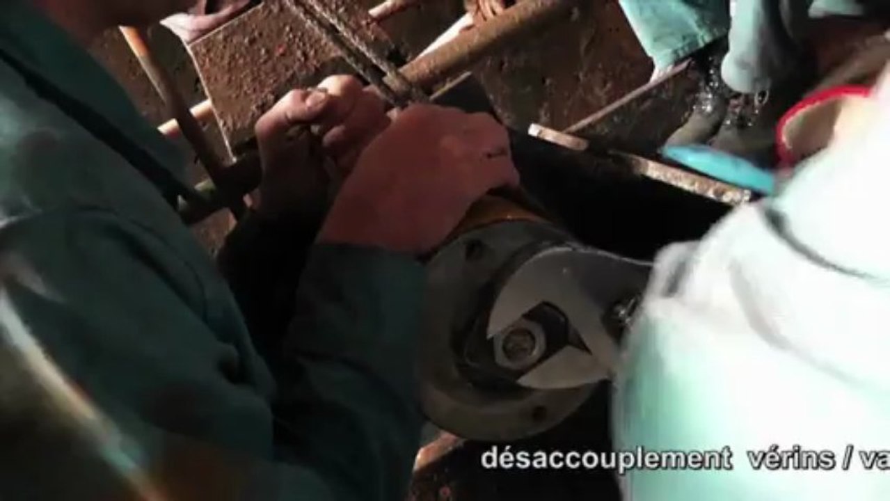 Reprise de l'étanchéité des vannes de Villerest
