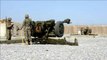 US Troops train Afghan National Army in the use artillery