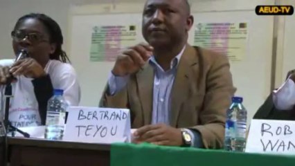 Conférence Débat Du CCD Avril 2013: Intervention de SalomèneTchaptchet