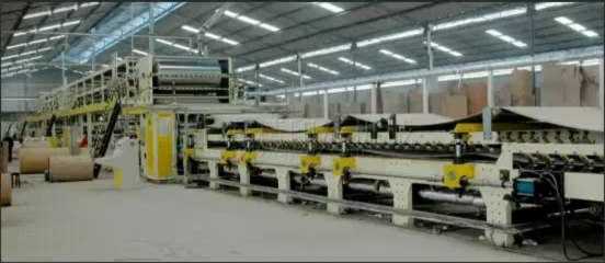 Automatic 3 or 5 or 7 layer corrugated cardboard production line