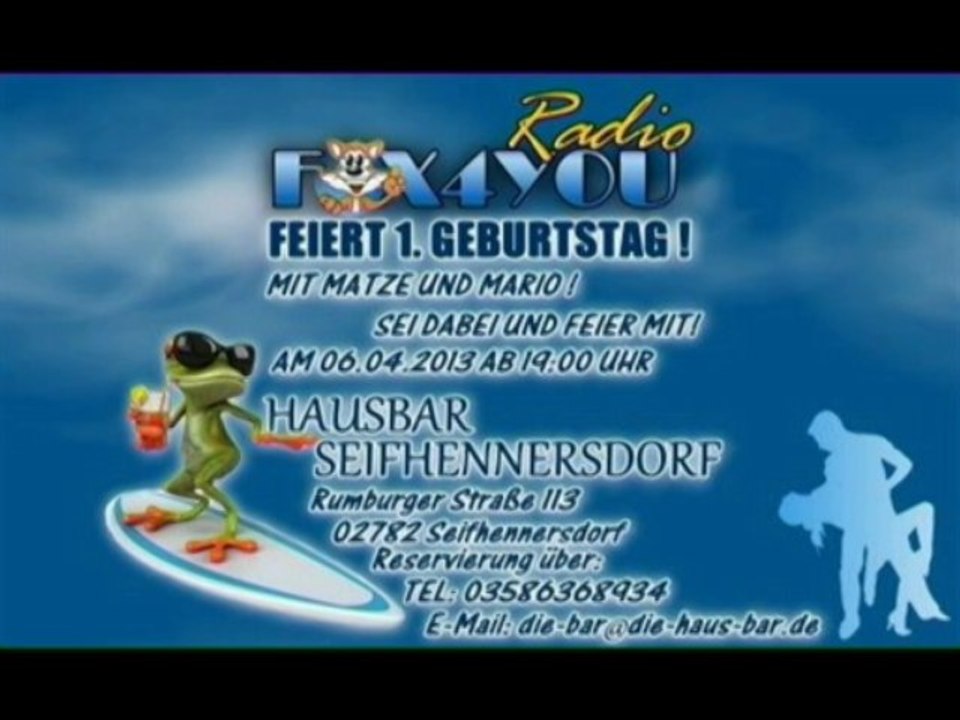 1. Geburtstag Radio Fox4you (Trailer)