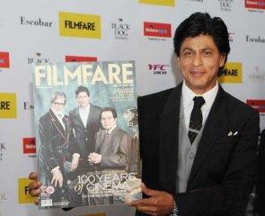 Filmfare Magazine Cover Page 100 Years Launch BY Shahrukh Khan