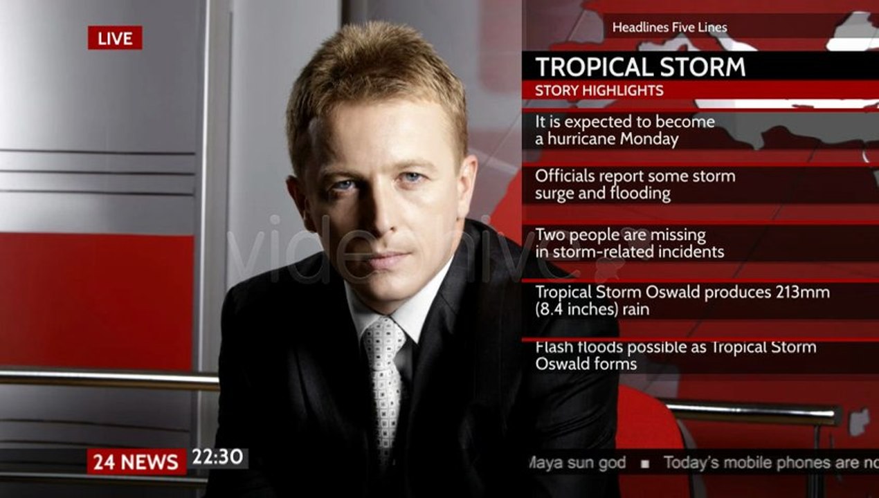 After Effects Template HD  INTRO VIDEO LOGO TRAILER     Broadcast Design - News On-Air Package