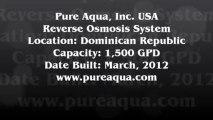 Pure Aqua| Commercial Reverse Osmosis Equipment Dominican Republic 1,500 GPD